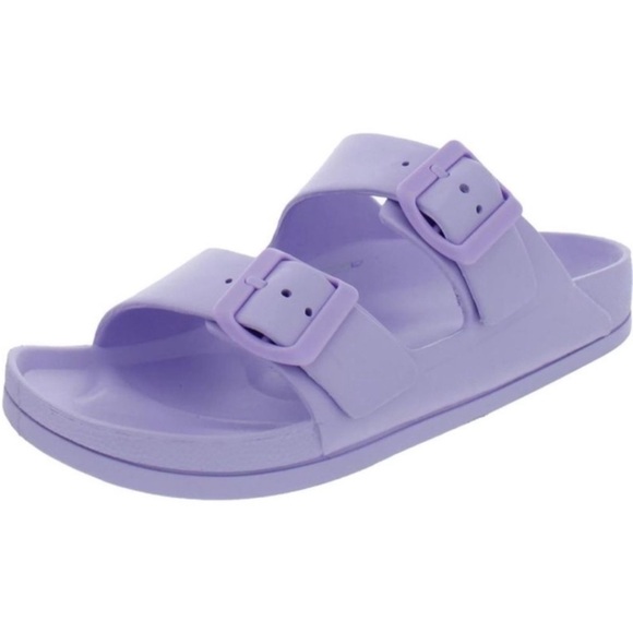 MIA Shoes - MIA Lavender Flatform Slide Sandal Size 6